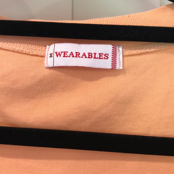 WEARABLES PEACH 3/4 SLEEVE TEE - Picture 2 of 4